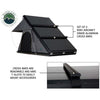 Overland Vehicle Systems HD Mamba Clam Shell Aluminum Hard Shell Roof Top Tent, Grey Body & Green Trim