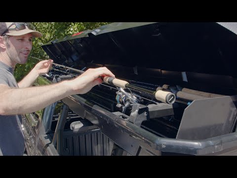 boxes to ship fishing rods Yakima TopWater Rooftop Fishing Rod Box – Fish TX Kayak Trailers